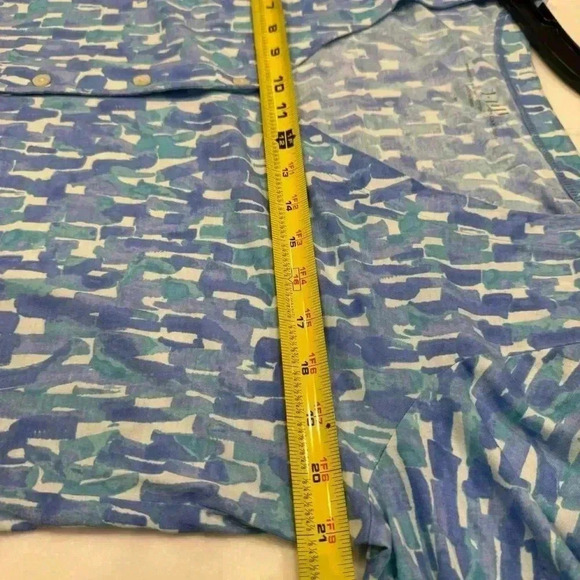 J. Jill Womens Printed Extra Fine Pima Cottton Cardigan Sweater Size M Blue NWOT - Picture 5 of 7